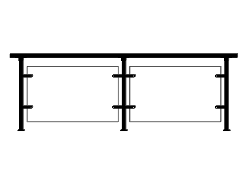 鋅鋼玻璃護欄 鋅鋼玻璃護欄