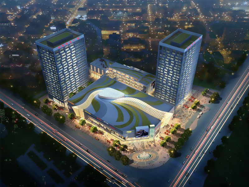 蕪湖潤地商業廣場百葉窗、樓梯扶手定制