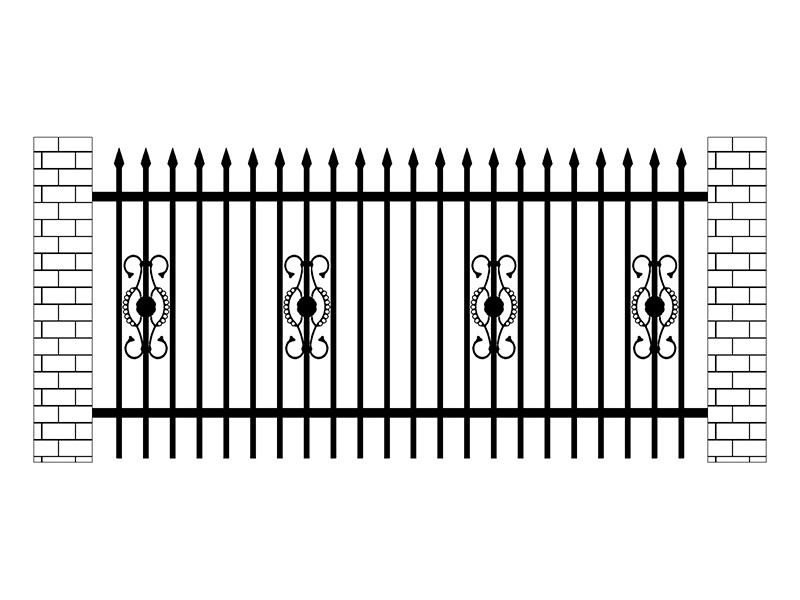 海馬花學校鋅鋼圍欄圖片